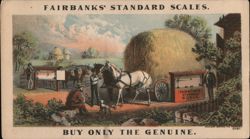 Fairbanks' Standard Scales Advertisement, H. W. Broughton Agent Trade Card