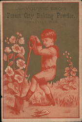 Vouwie Bro's Forest City Baking Powder, Boy Digging with Spade Trade Card