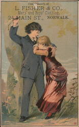 L. Fisher & Co. Men's and Boys' Clothing, Norwalk, CT Trade Card