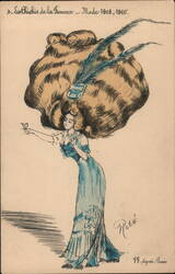 Les Chichis de la Femme - Mode 1909-1910 by Robé Postcard