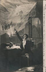 Rouget de l'Isle Composing La Marseillaise in Strasbourg, 1792 Postcard