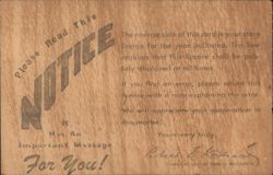 Texas Store License, 1963, Bob Burns Agency, Fort Worth Postcard