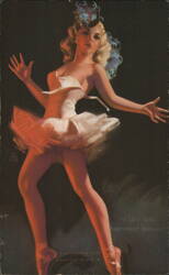 Ballerina Posing, 'I Get the Darndest Breaks Arcade Card
