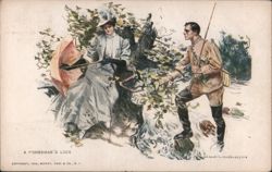 A Fisherman's Luck, Howard Chandler Christy Artwork Postcard