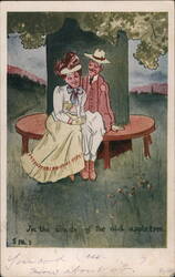 Couple In the Shade of the Old Appletree Postcard