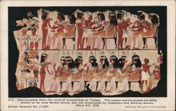 Festival Scene from the Tomb of Amenemheb, Thebes, About B.C. 1500 Postcard
