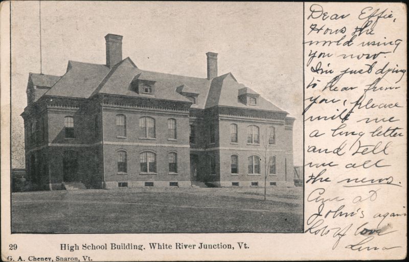 High School Building, White River Junction, VT Vermont