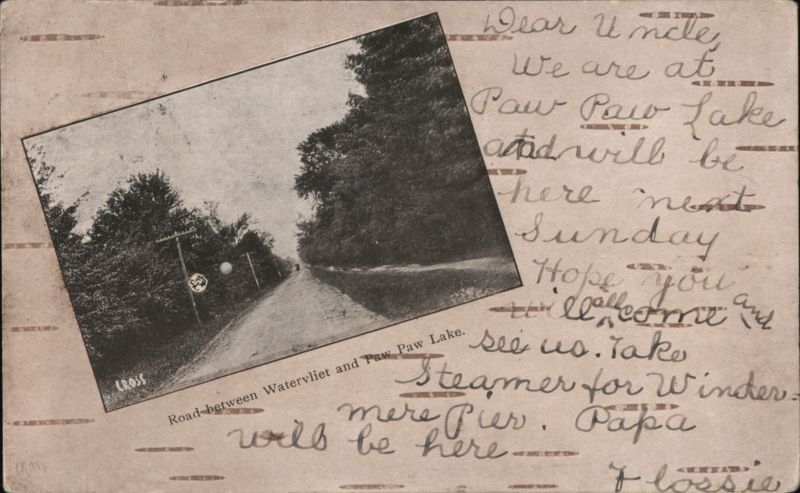 Road between Watervliet and Paw Paw Lake, MI Michigan