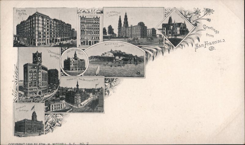Greetings from San Francisco, Cal. - Landmark Montage California