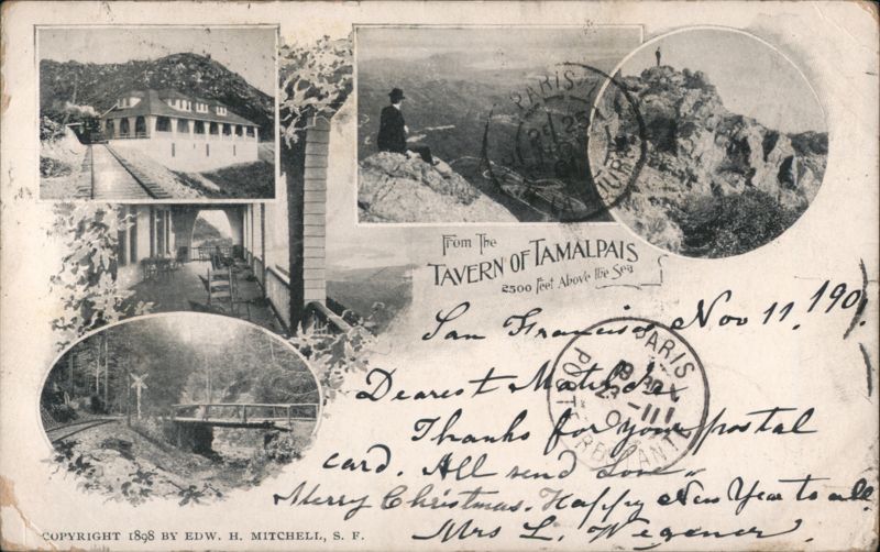Tavern of Tamalpais, 2500 Feet Above The Sea San Francisco California