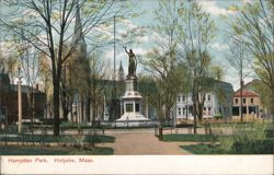 Hampden Park, Holyoke, MA Postcard