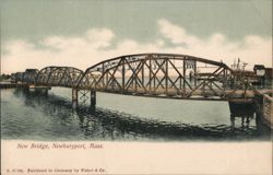 New Bridge, Newburyport, MA Postcard