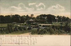 Bird's Eye-View Atkinson Common, Newburyport, MA Postcard