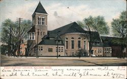 First Baptist Church, Malden, MA Postcard