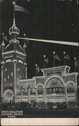 Nautical Garden, State Boulevard, Revere Beach, MA Postcard