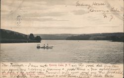 Rowboat on Kenoza Lake, N.Y. Postcard