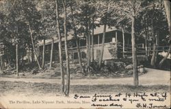 The Pavilion, Lake Nipmuc Park, Mendon, MA Postcard