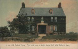 Old Cradock House, Medford, MA Postcard
