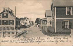 Broadway, Siasconset, MA Postcard