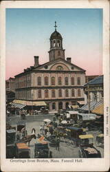 Faneuil Hall, Boston, MA Postcard