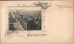 Market & O'Farrell Streets, Phelan Building, San Francisco Postcard