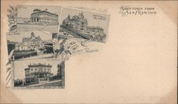 Greetings from San Francisco, California Hill Residences Postcard