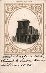 San Miguel Church Restored, Santa Fe, NM Postcard