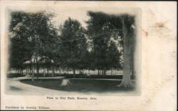 View in City Park, Greeley, CO Postcard