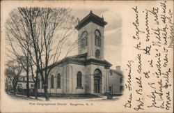 First Congregational Church, Saugerties, NY Postcard