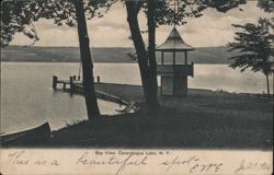 Bay View on Canandaigua Lake, NY Postcard