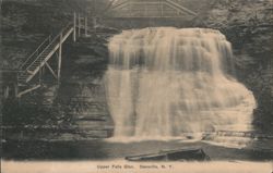 Upper Falls Glen, Dansville, NY Postcard