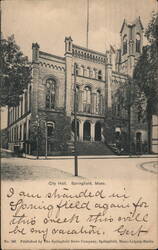City Hall, Springfield, MA Postcard