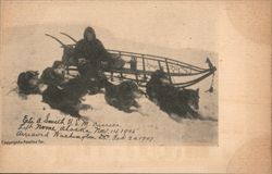 Eli A. Smith, Mail Carrier, Alaska Dog Sled Journey Postcard