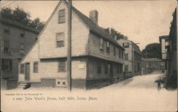 John Ward's House, built 1684, Salem, MA Postcard