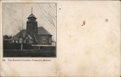 The Baptist Church, Freeport, Maine Postcard