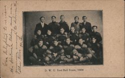 Dakota Wesleyan University Football Team, 1906 Postcard