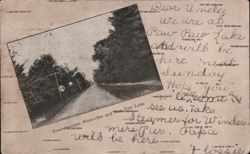 Road between Watervliet and Paw Paw Lake, MI Postcard