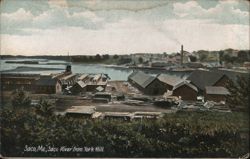 Saco River from York Hill, Saco, ME Postcard