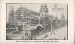 Machinery Hall, Pittsburgh Exposition, 1908 Postcard