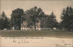 Mc Millan Laboratory, Albion College, Albion, MI Postcard