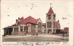 New York Central Station, Syracuse, NY Postcard
