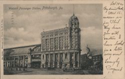 Wabash Passenger Station, Pittsburgh, PA Postcard