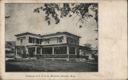 Residence of S. A. Cook, Merchant, Glendale, MA Postcard