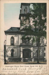 Washington County Court House, Sandy Hill, NY Postcard