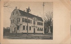 Court House, New London, CT - Built 1784 Postcard
