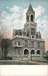 Springfield, MA, Court House Postcard