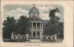Court House, Flint, MI Postcard