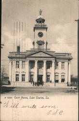 Court House, Lake Charles, LA Postcard