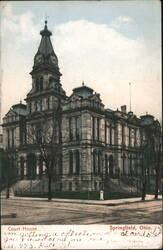 Court House, Springfield, OH Postcard