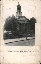 Court House, Waynesburg, PA Postcard
